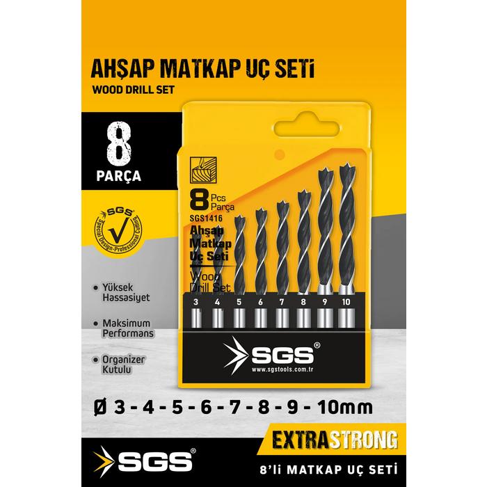 DAYSTAR 8 PCS AHŞAP UÇ SETİ