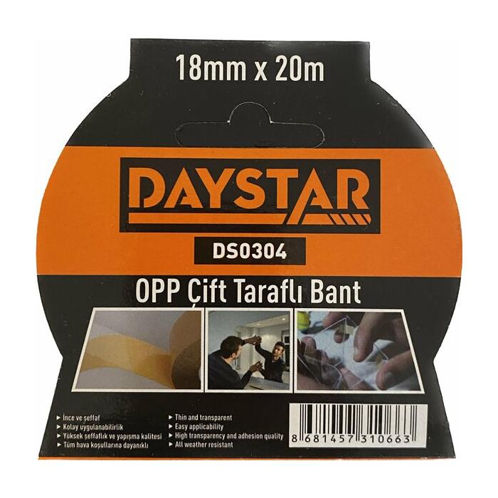 DAYSTAR OPP ÇİFT TARAFLI BANT 18*20MT