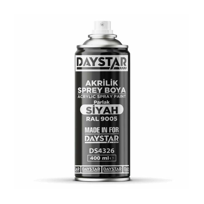 DAYSTAR SPREY BOYA 400ML PARLAK SİYAH (350G)